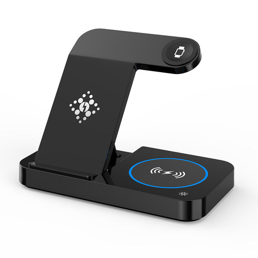 15W 4-in-1 Foldable Wireless Charging Dock with USB port - All mobile devices and earbuds + Watch